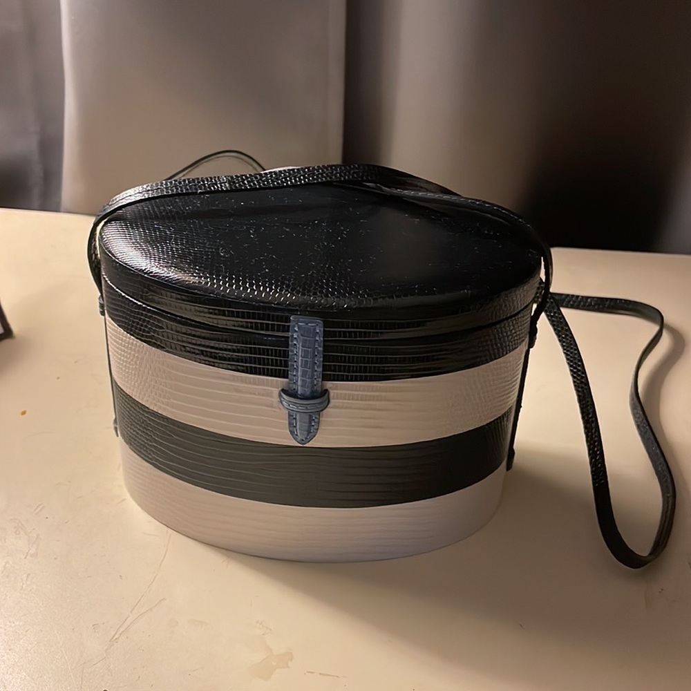Carolina Herrera Black and White Crossbody Bag